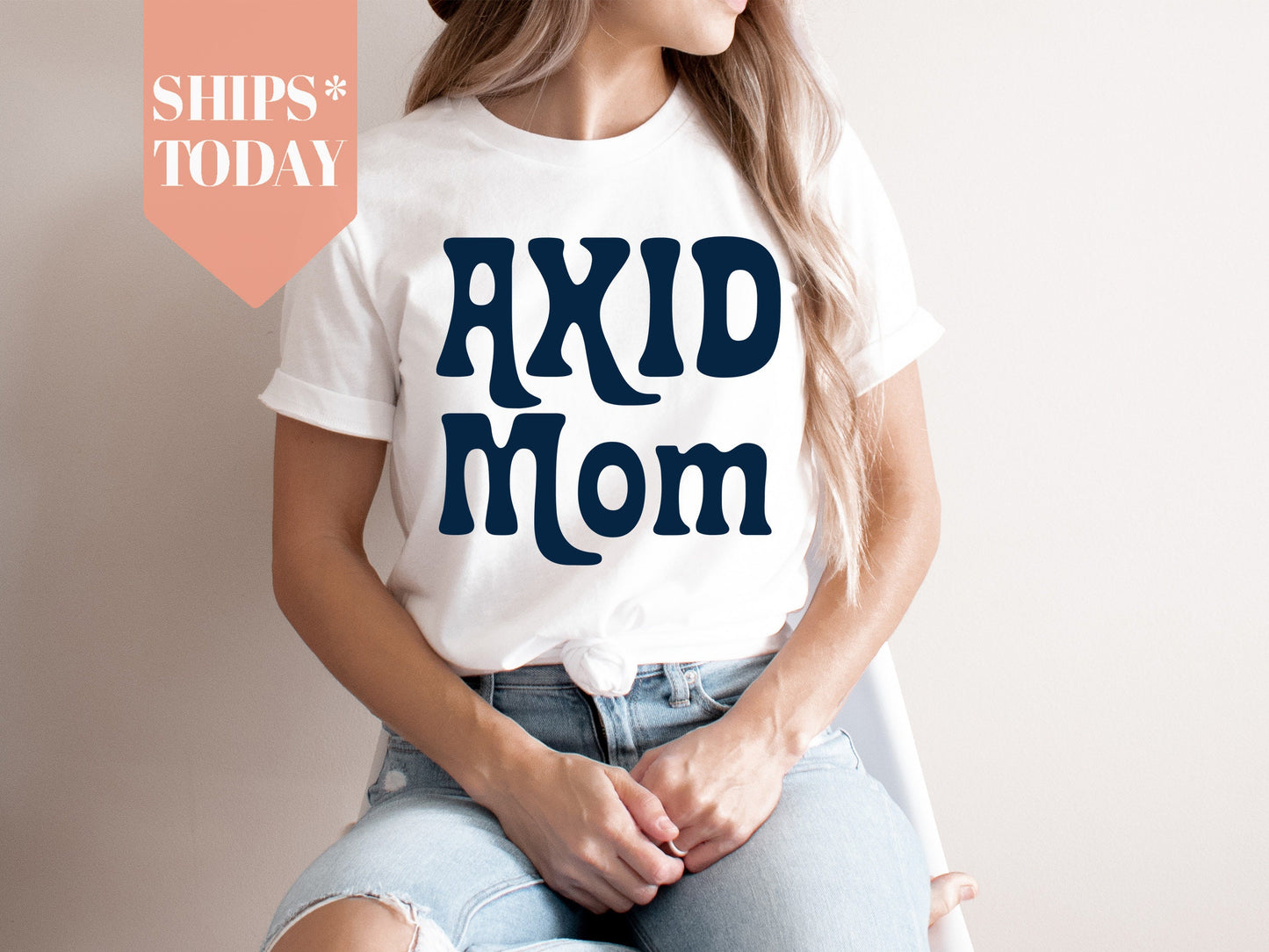 Alpha Xi Delta Got it from my Mom Sorority T-shirt _ 3079g