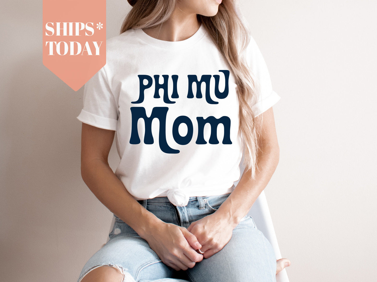 Phi Mu Got it from my Mom Sorority T-shirt _ 3089g