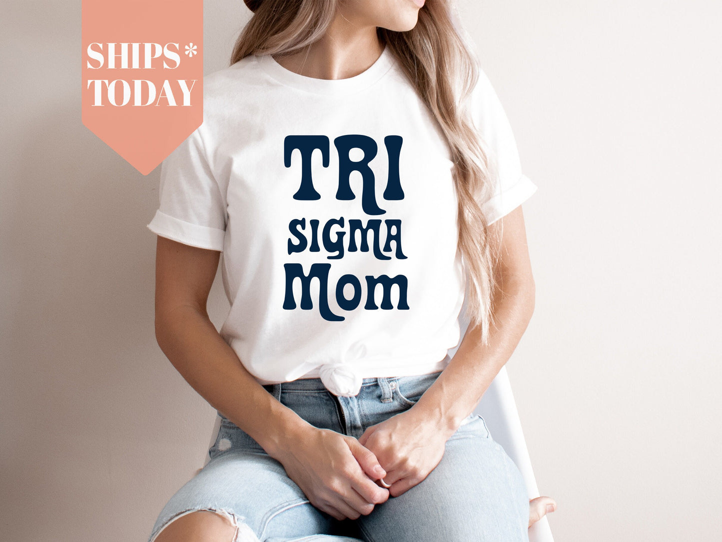 Sigma Sigma Sigma Got it from my Mom Sorority T-shirt _ 3094g