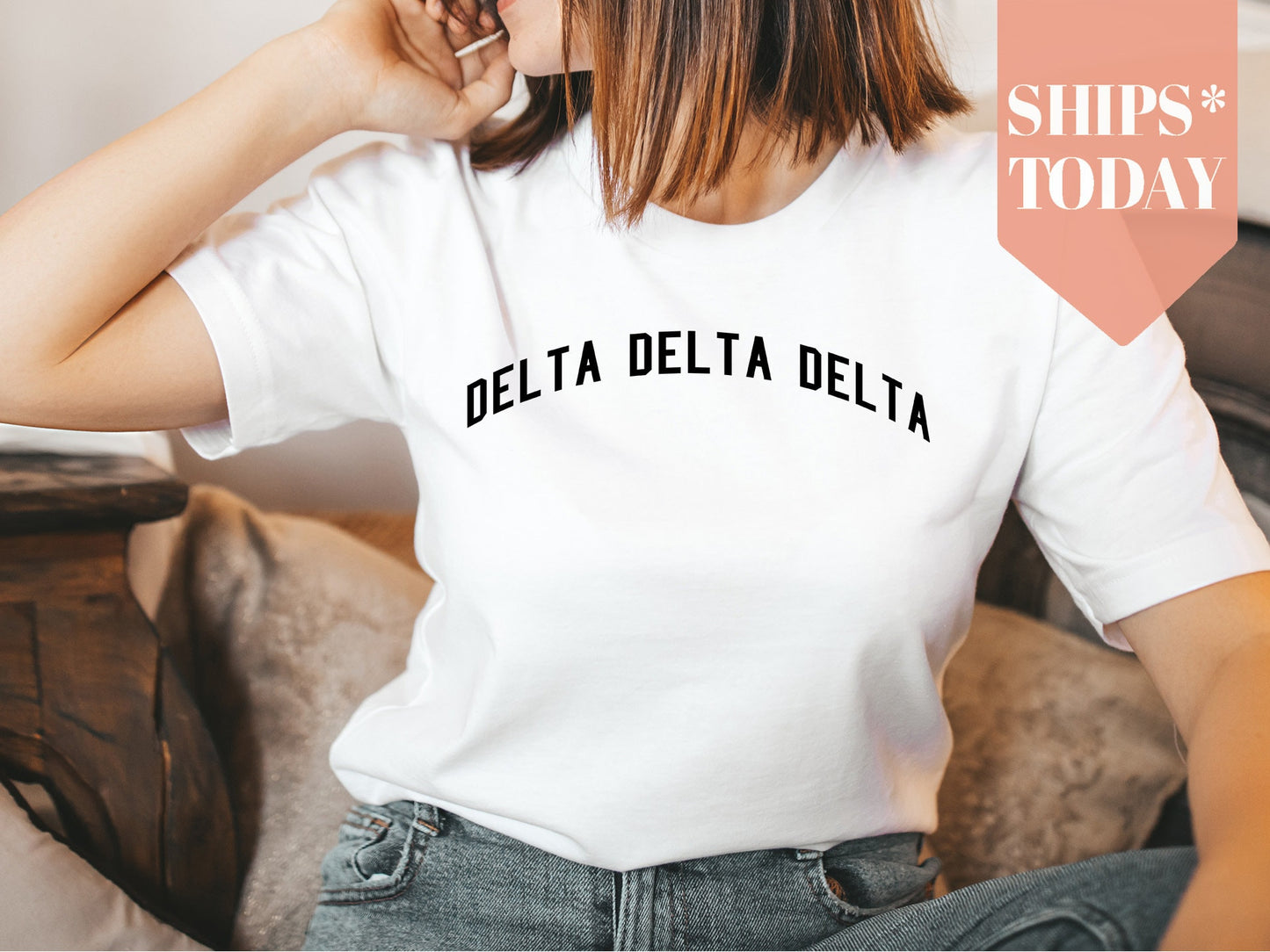 Delta Delta Delta Just Bold Sorority T-shirt _ 2379g