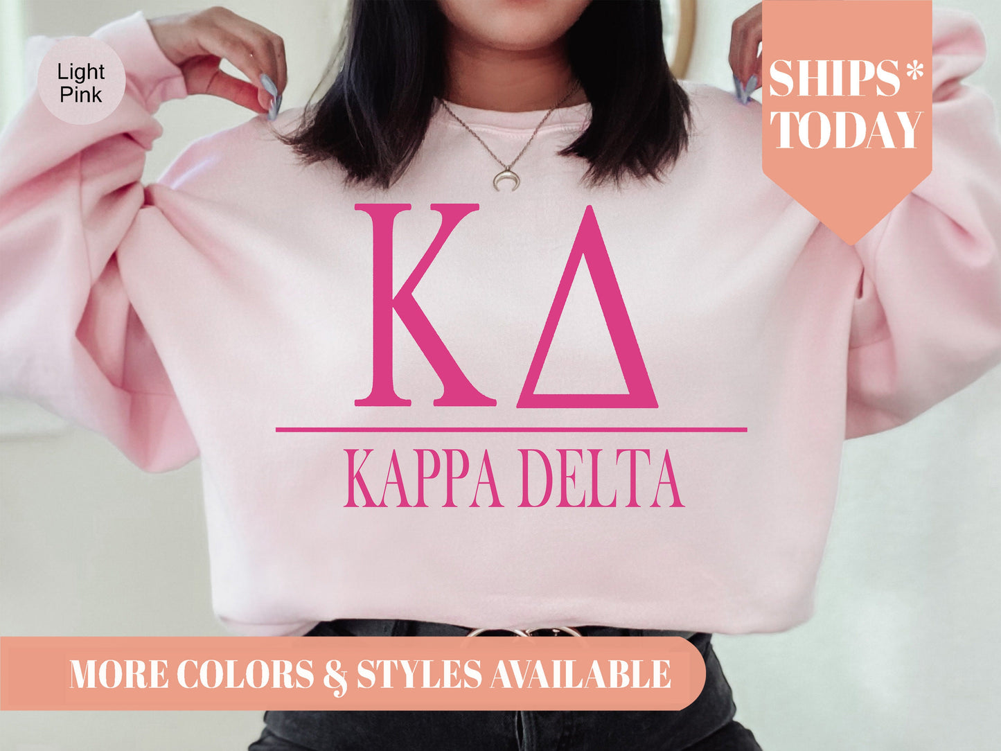 Kappa Delta Loud Letters Sorority Sweatshirt _ 482g