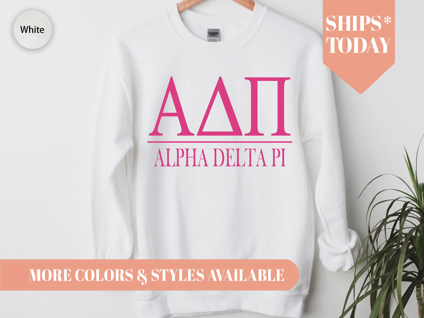 Alpha Delta Pi Loud Letters Sorority Sweatshirt _ 467g