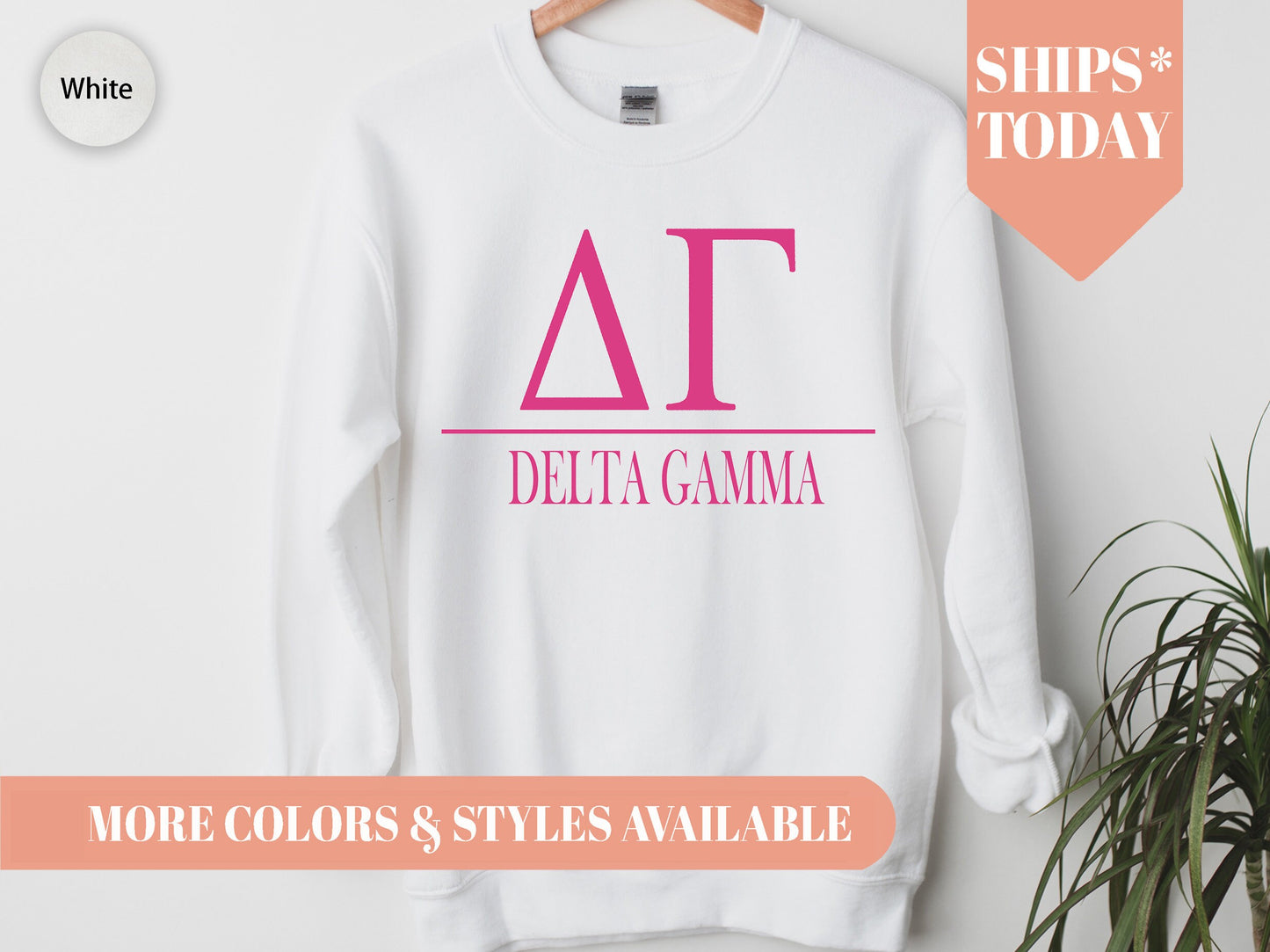 Delta Gamma Loud Letters Sorority Sweatshirt _ 477g