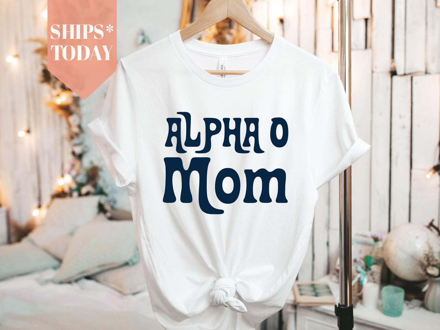 Alpha Omicron Pi Got it from my Mom Sorority T-shirt _ 3075g