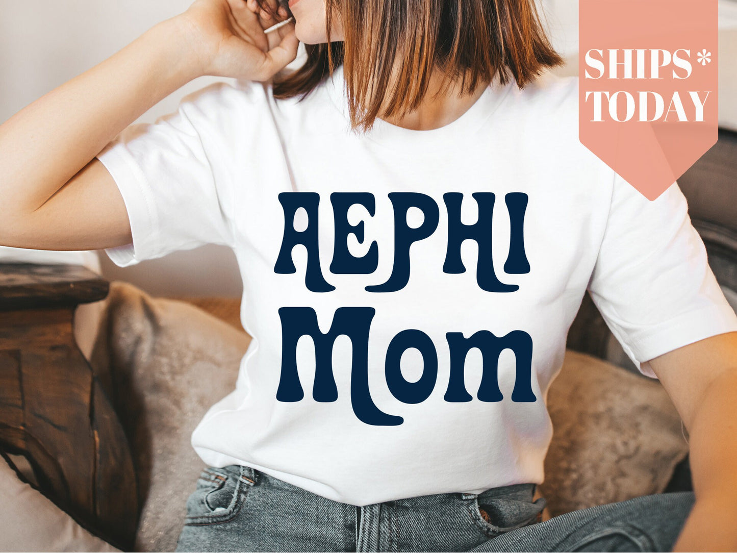 Alpha Epsilon Phi Got it from my Mom Sorority T-shirt _ 3073g