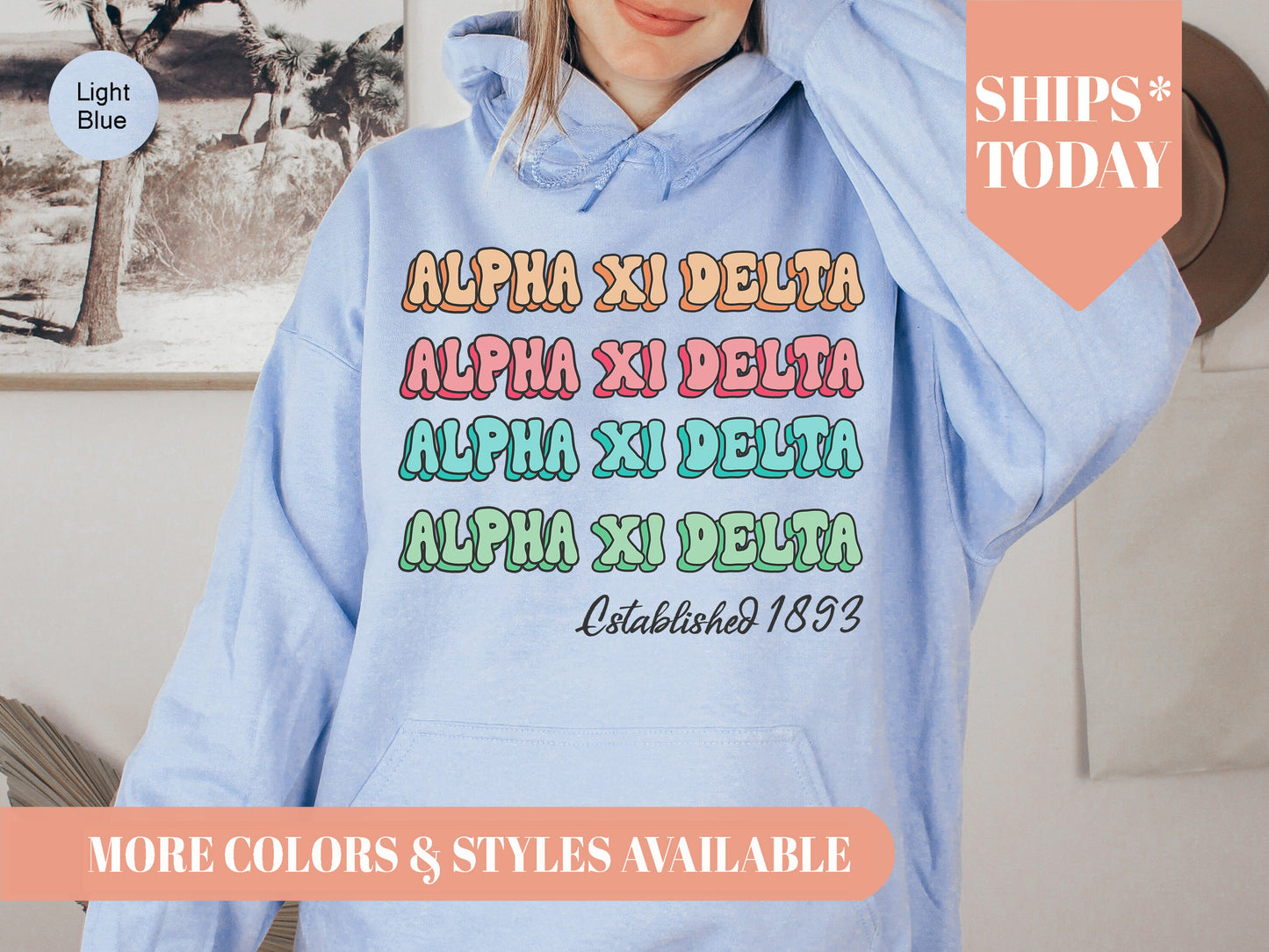 Alpha Xi Delta Lucy Sorority Hoodie _ 266g
