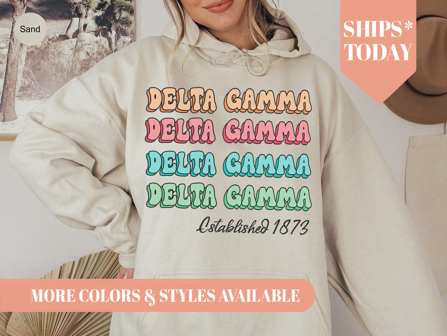 Delta Gamma Lucy Sorority Hoodie _ 269g