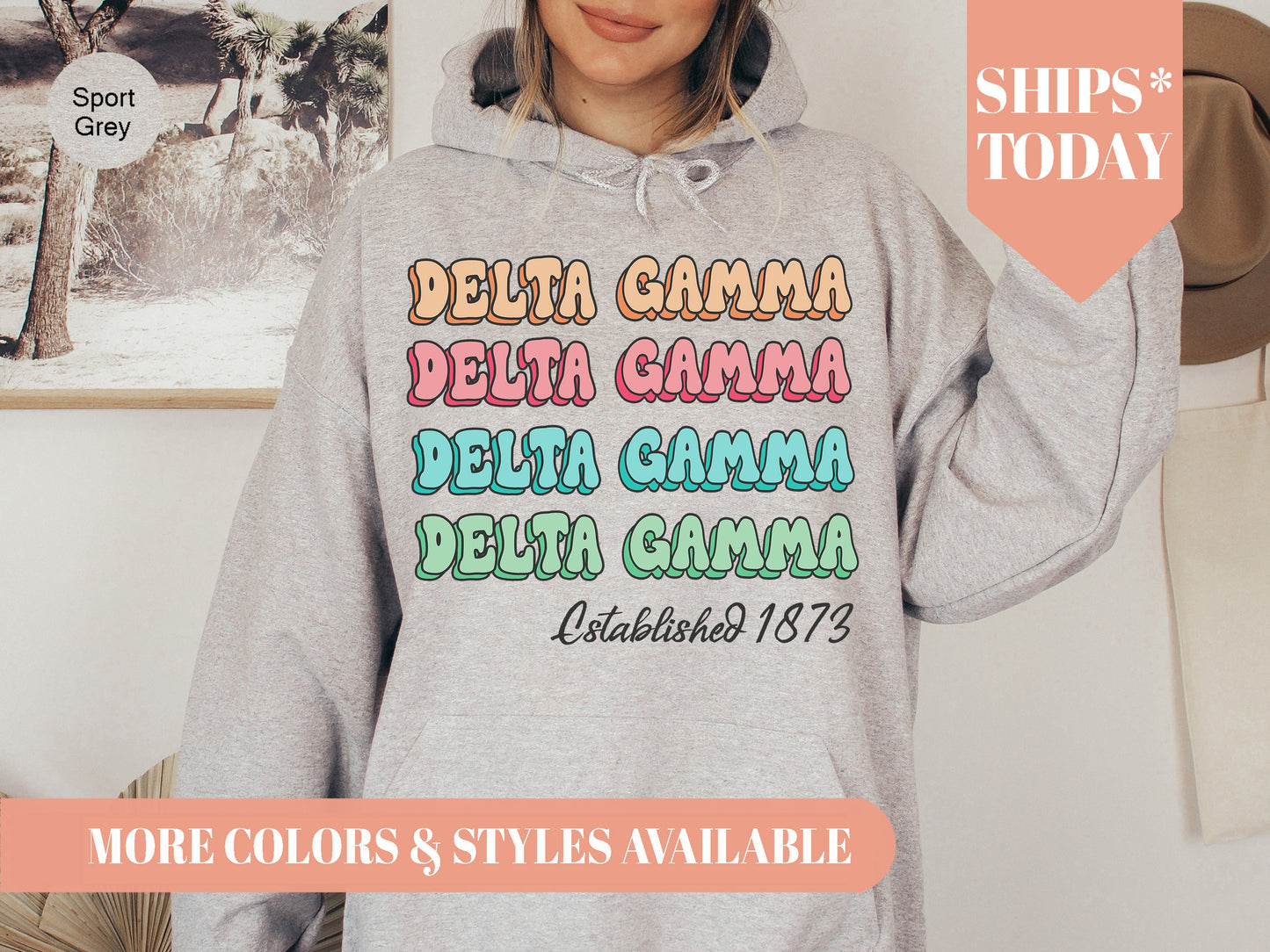 Delta Gamma Lucy Sorority Hoodie _ 269g