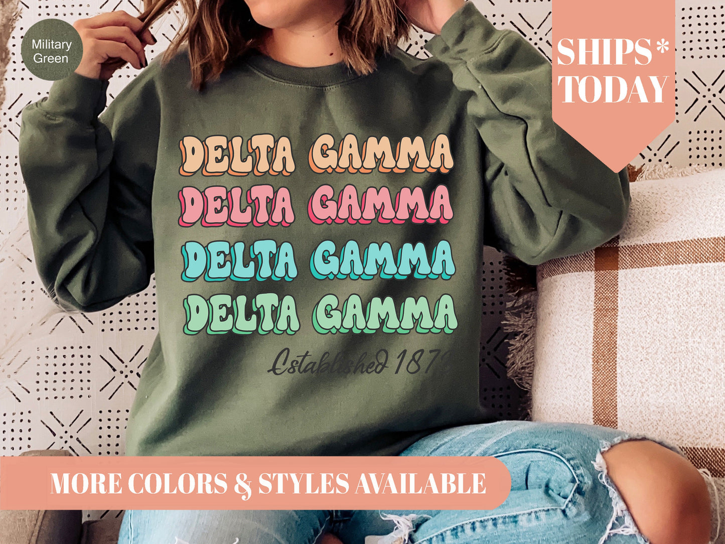 Delta Gamma Lucy Sorority Sweatshirt _ 269g