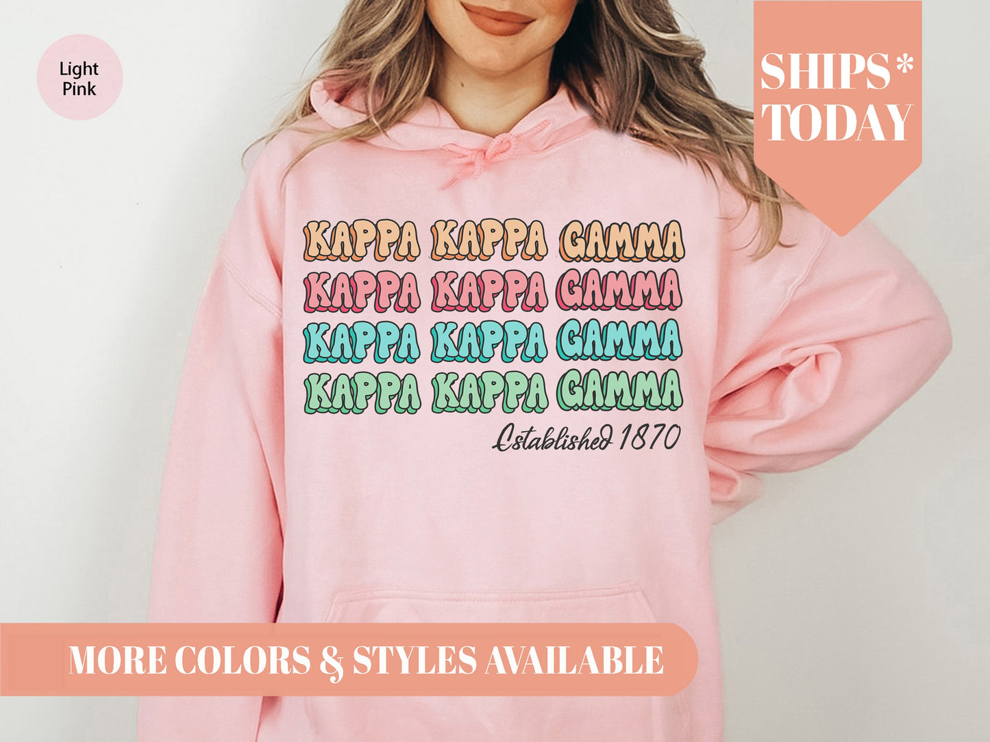 Kappa Kappa Gamma Lucy Sorority Hoodie _ 275g