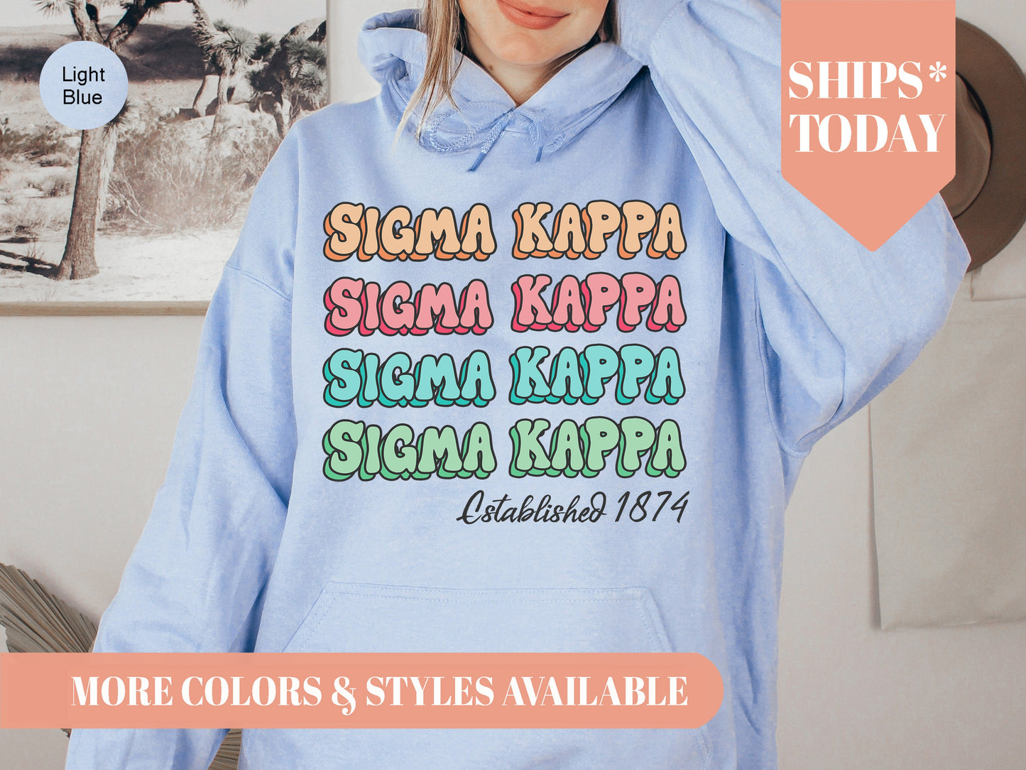 Sigma Kappa Lucy Sorority Hoodie _ 280g
