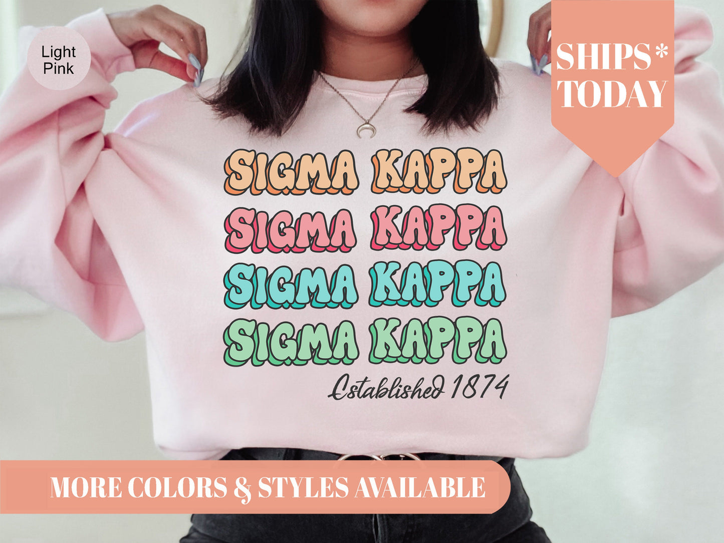 Sigma Kappa Lucy Sorority Sweatshirt _ 280g