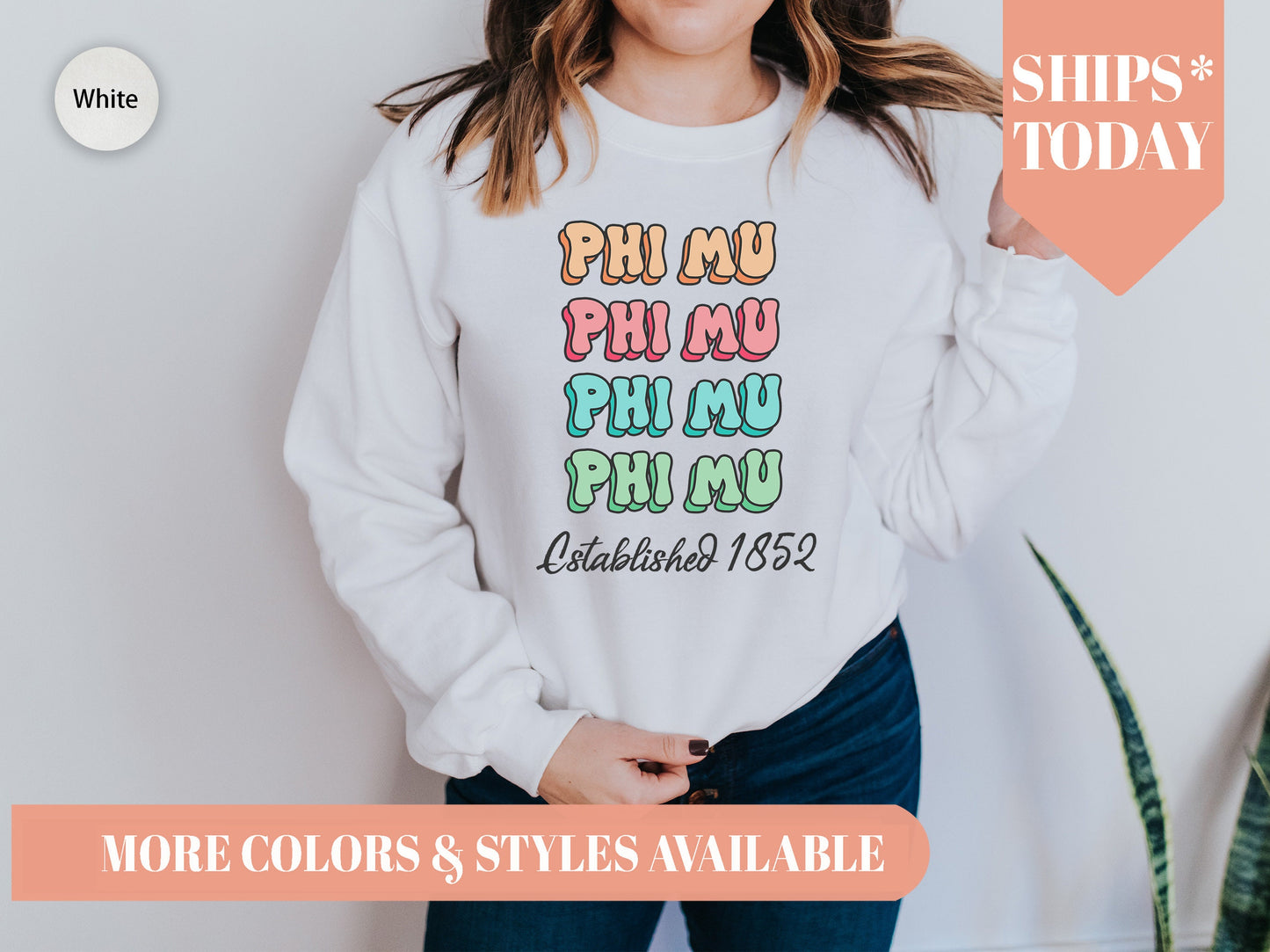 Phi Mu Lucy Sorority Sweatshirt _ 276g