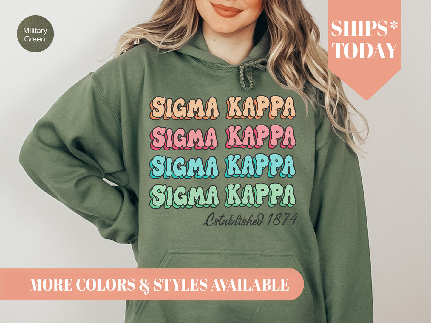 Sigma Kappa Lucy Sorority Hoodie _ 280g