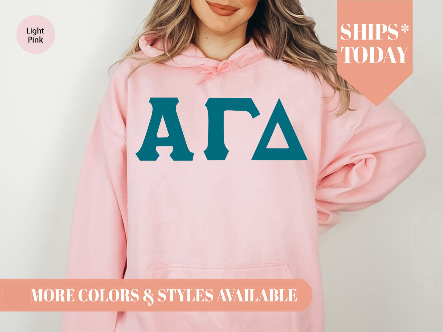 Alpha Gamma Delta Back to the Basics Sorority Hoodie _ 625g
