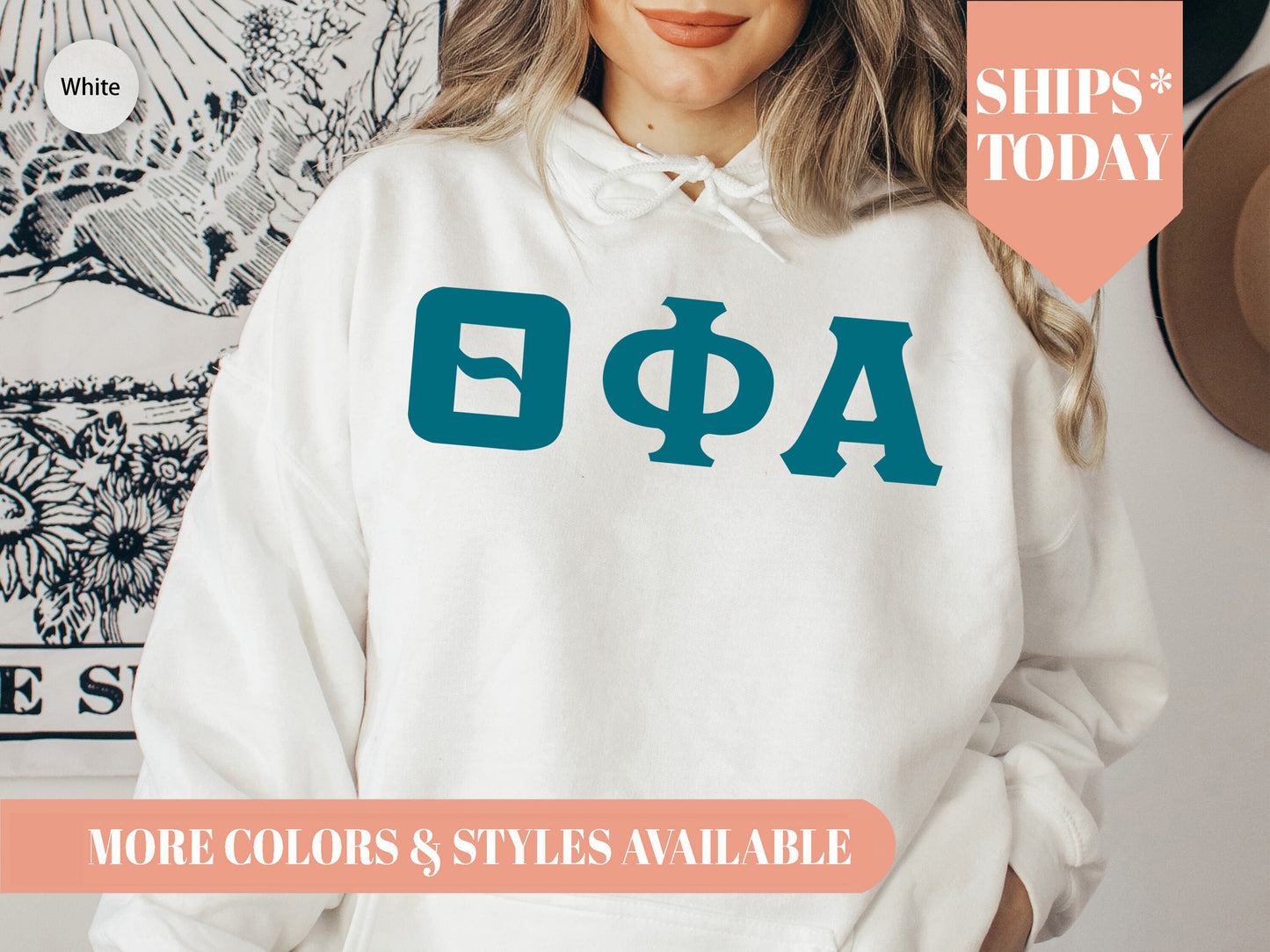 Theta Phi Alpha Back to the Basics Sorority Hoodie _ 646g