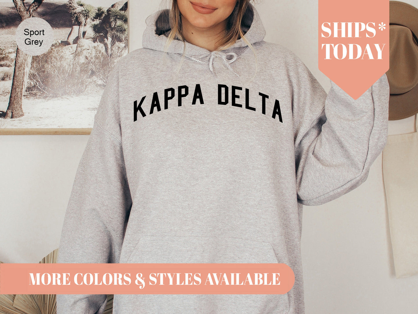 Kappa Delta Just Bold Sorority Hoodie _ 2385g