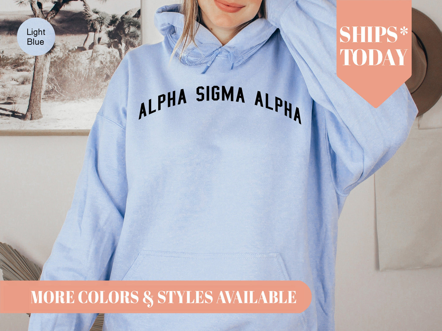 Alpha Sigma Alpha Just Bold Sorority Hoodie _ 2375g