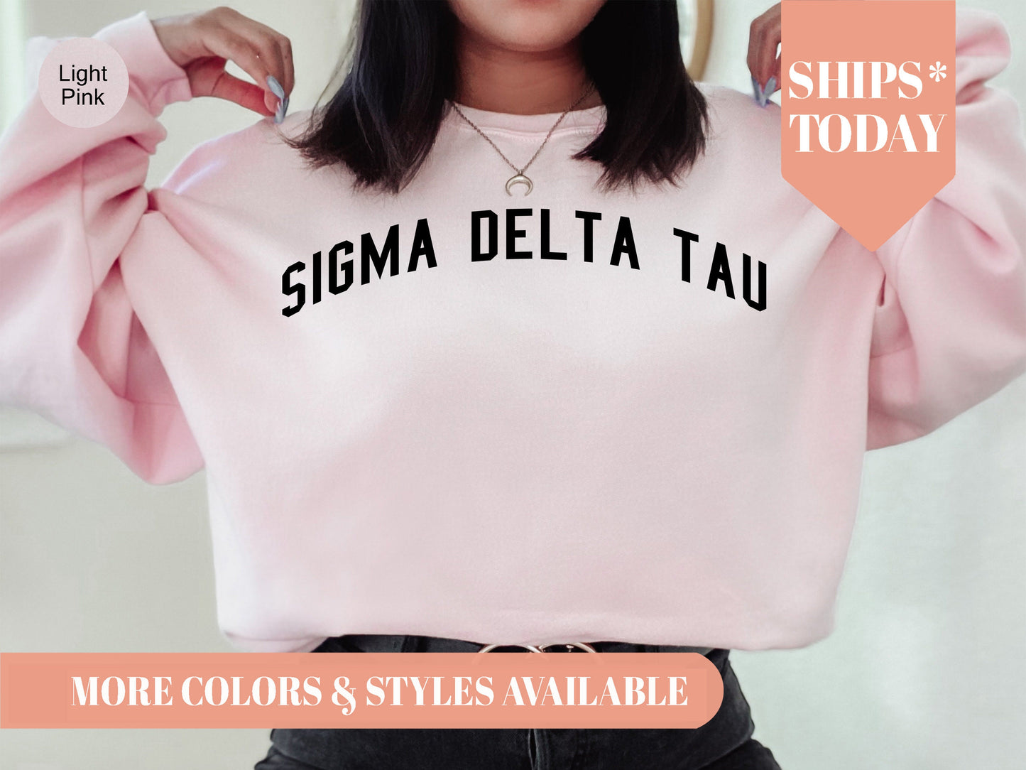 Sigma Delta Tau Just Bold Sorority Sweatshirt _ 2390g