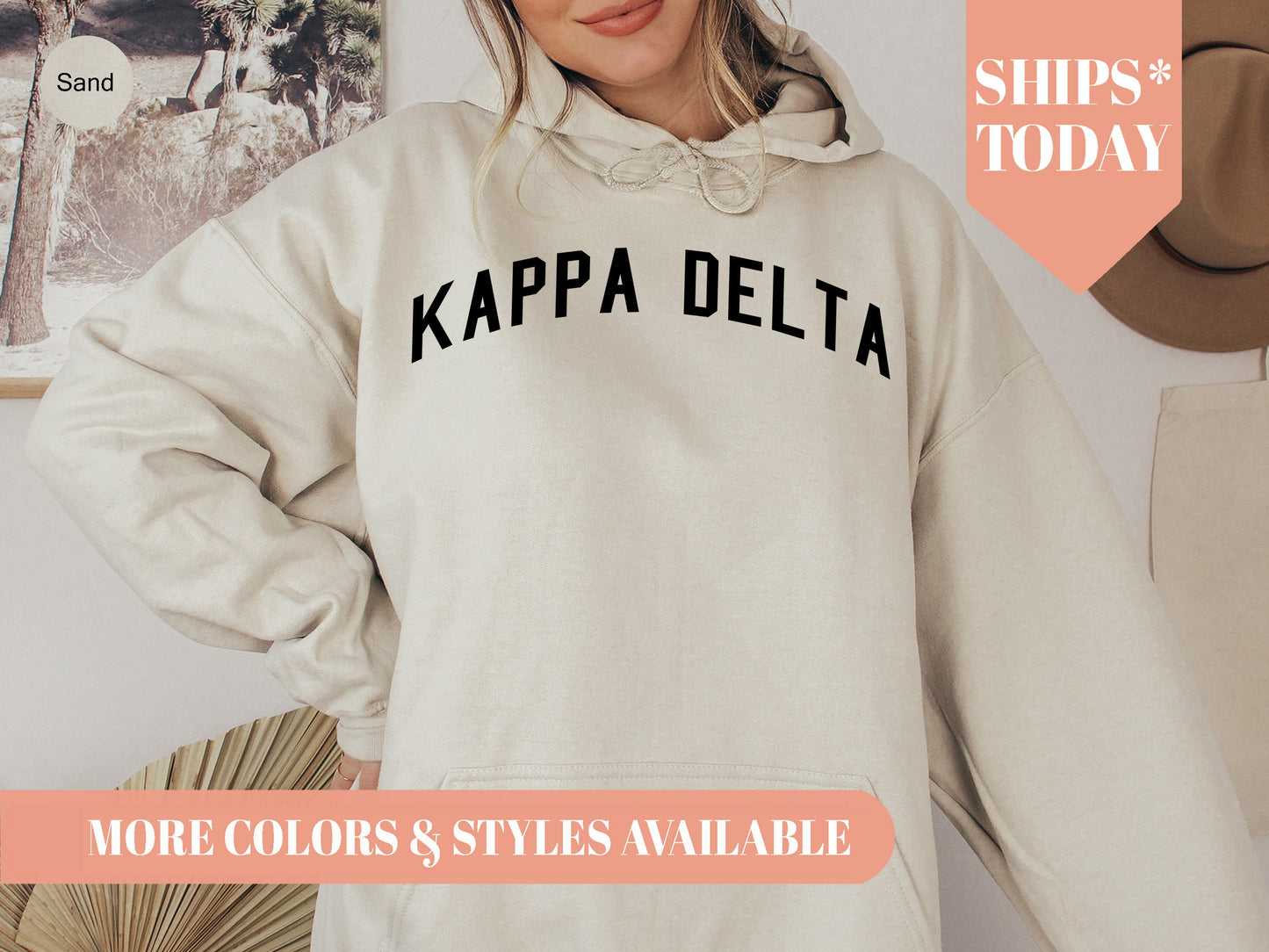 Kappa Delta Just Bold Sorority Hoodie _ 2385g