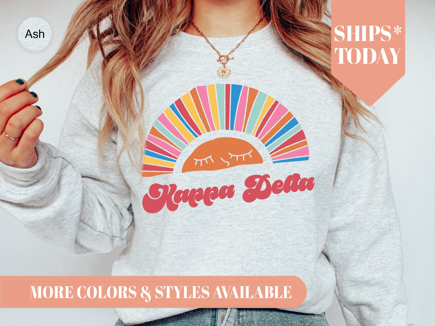 Kappa Delta Sunshine Sorority Sweatshirt _ 3323g