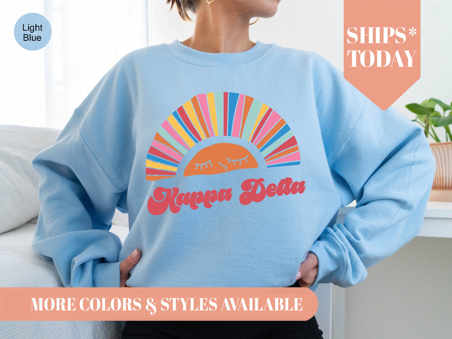 Kappa Delta Sunshine Sorority Sweatshirt _ 3323g