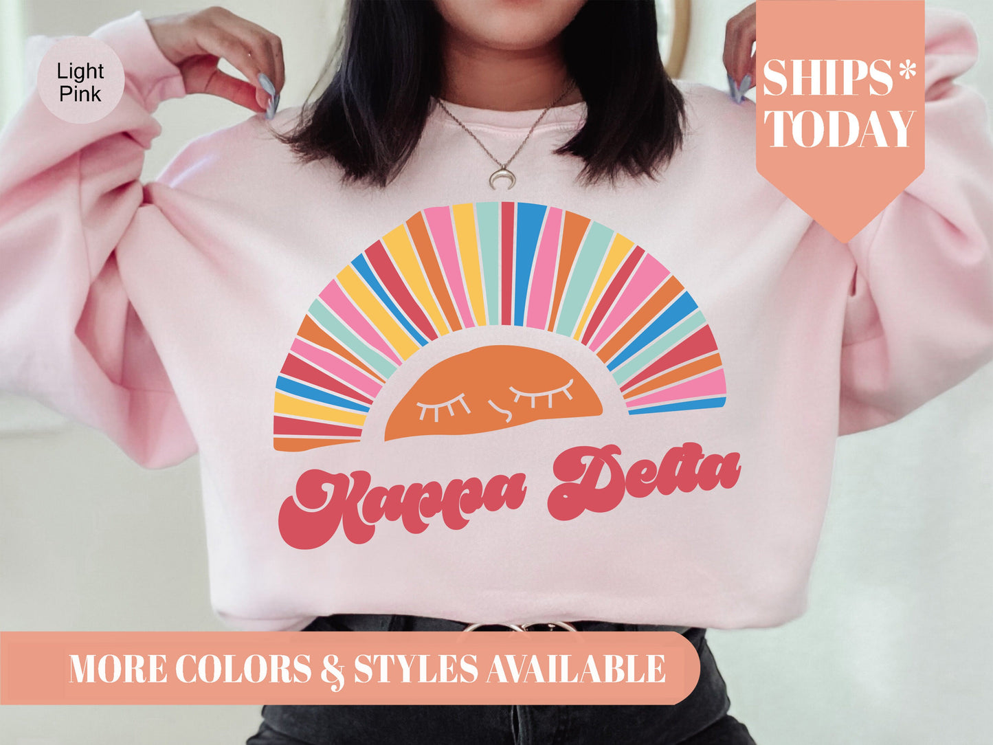 Kappa Delta Sunshine Sorority Sweatshirt _ 3323g
