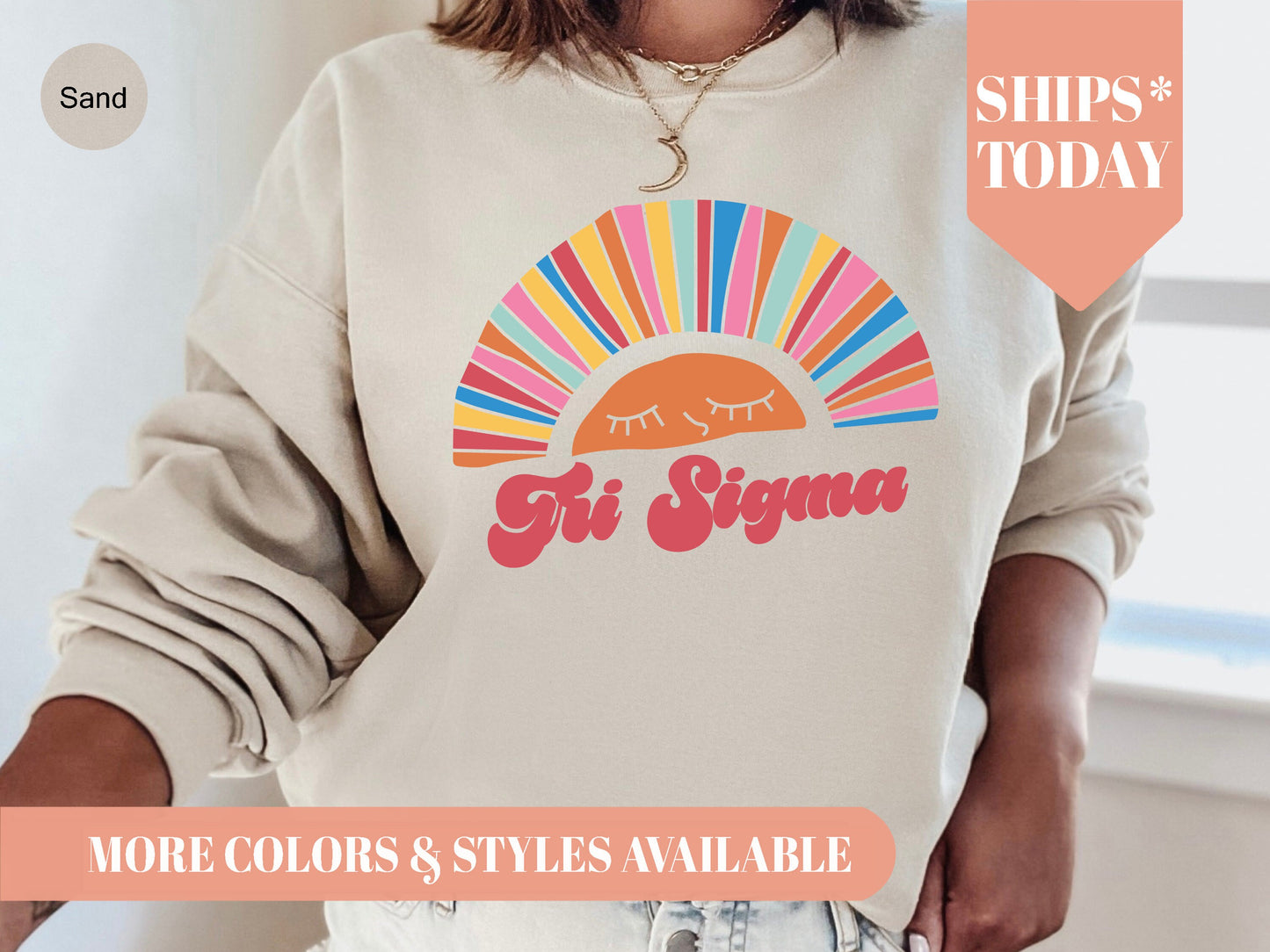 Sigma Sigma Sigma Sunshine Sorority Sweatshirt _ 3330g