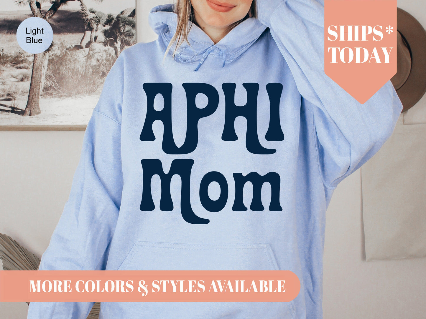 Alpha Phi Got it from my Mom Sorority Hoodie _ 3076g