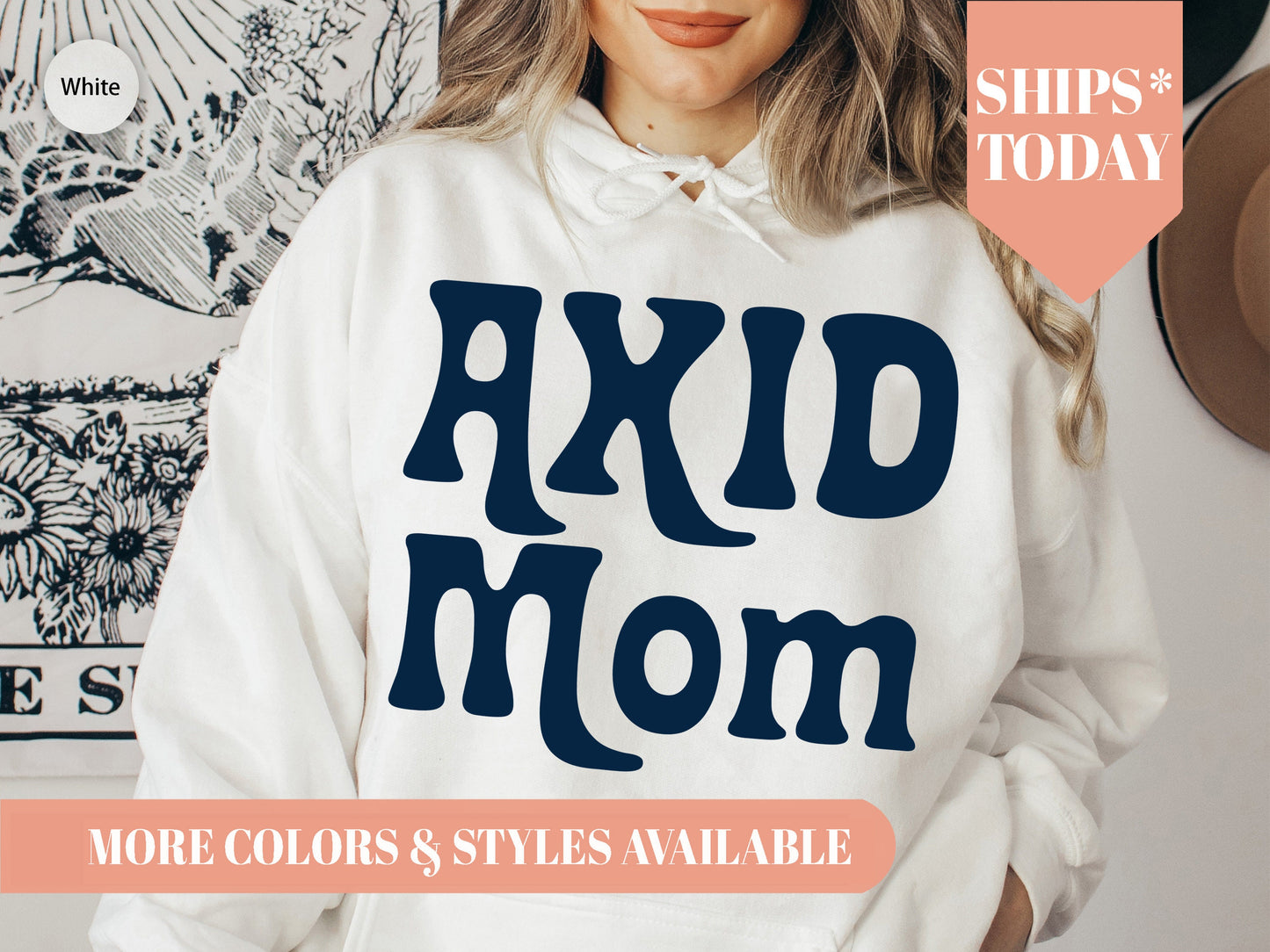 Alpha Xi Delta Got it from my Mom Sorority Hoodie _ 3079g