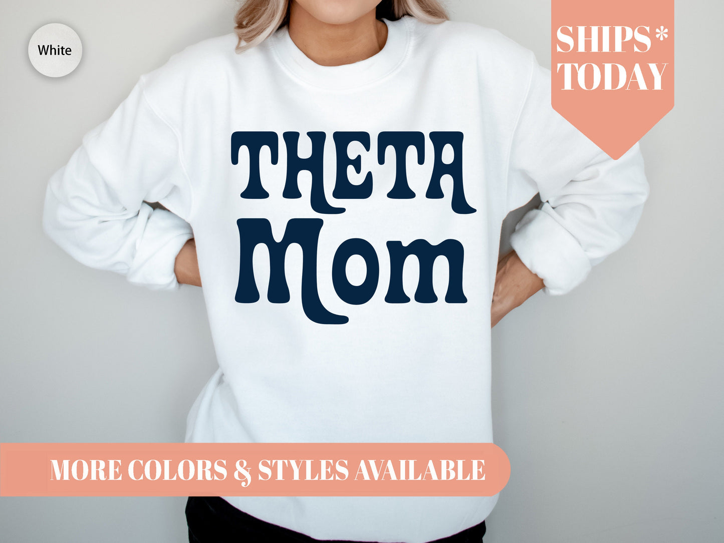 Kappa Alpha Theta Got it from my Mom Sorority Sweatshirt _ 3086g