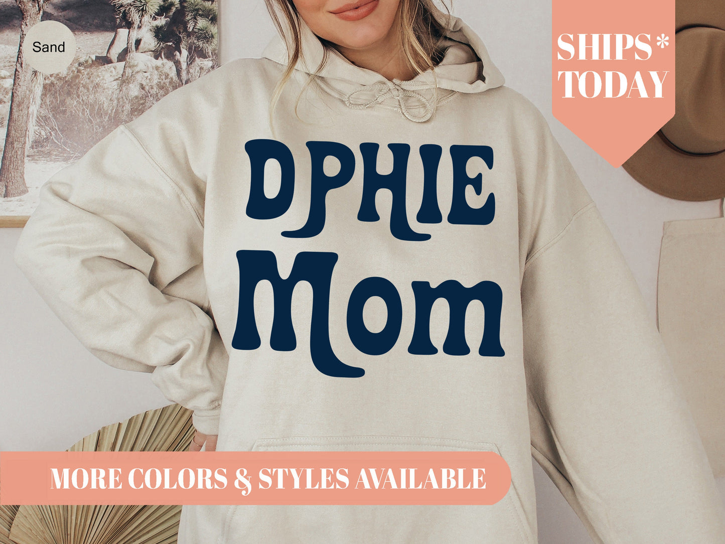 Delta Phi Epsilon Got it from my Mom Sorority Hoodie _ 3083g