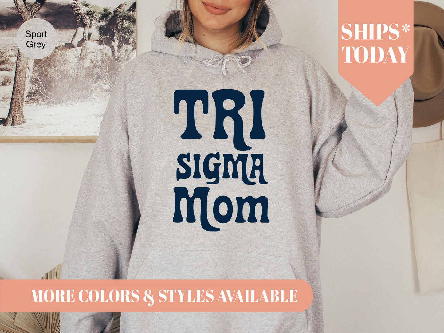 Sigma Sigma Sigma Got it from my Mom Sorority Hoodie _ 3094g