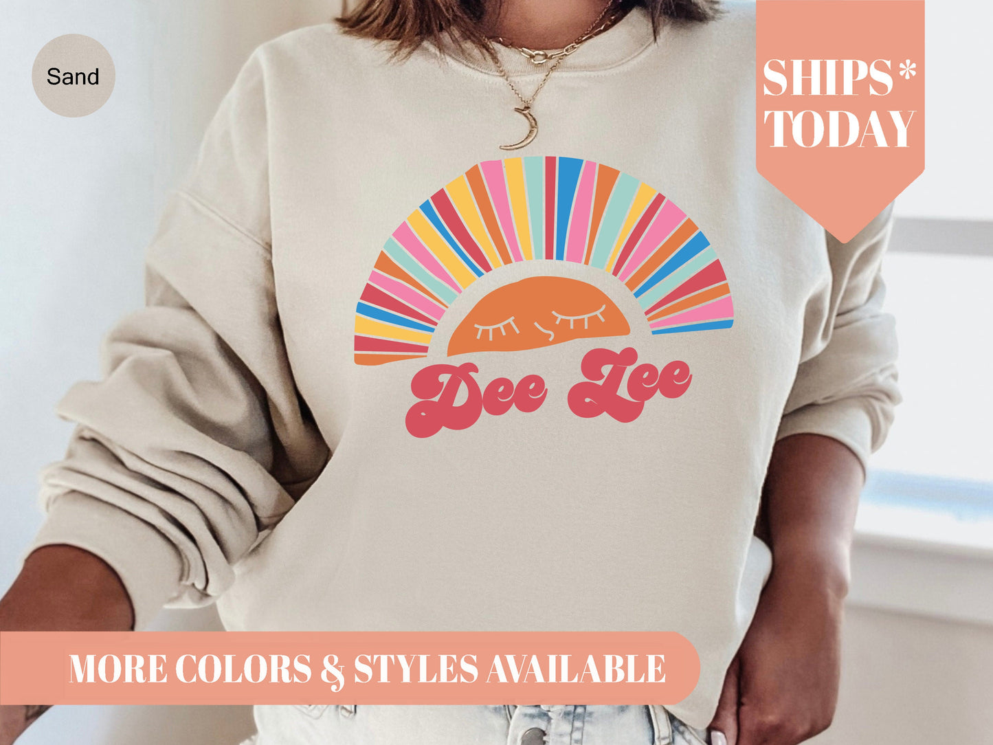 Delta Zeta Sunshine Sorority Sweatshirt _ 3320g
