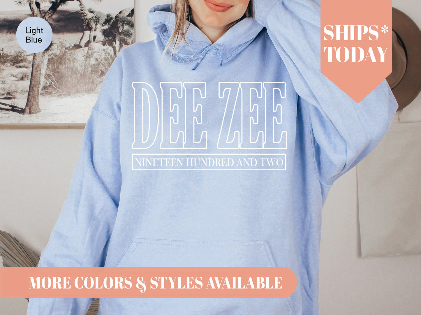 Delta Zeta Stencil Stacked Sorority Hoodie _ 2147g