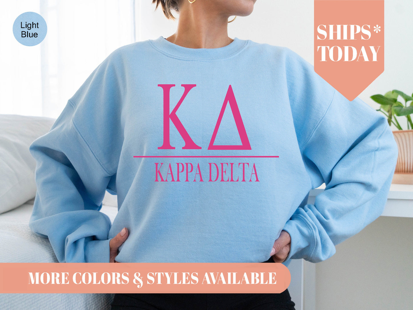 Kappa Delta Loud Letters Sorority Sweatshirt _ 482g