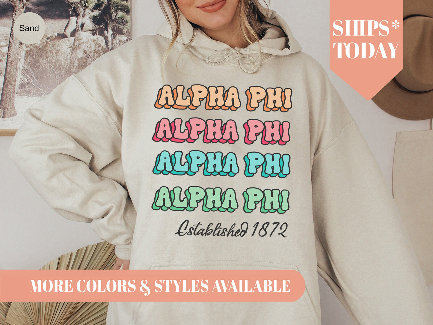 Alpha Phi Lucy Sorority Hoodie _ 263g
