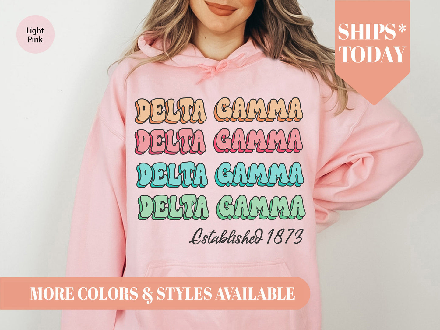 Delta Gamma Lucy Sorority Hoodie _ 269g