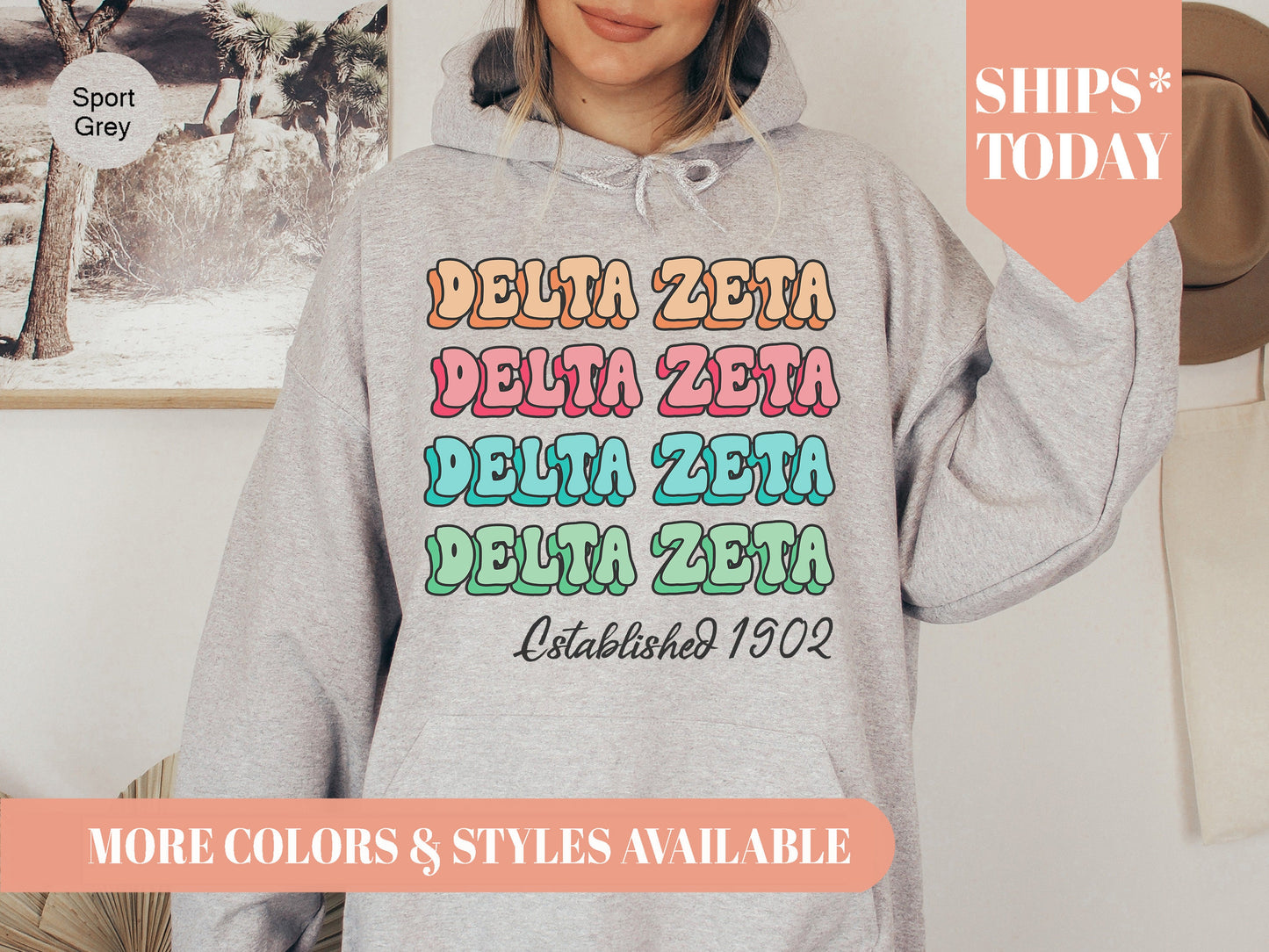 Delta Zeta Lucy Sorority Hoodie _ 271g