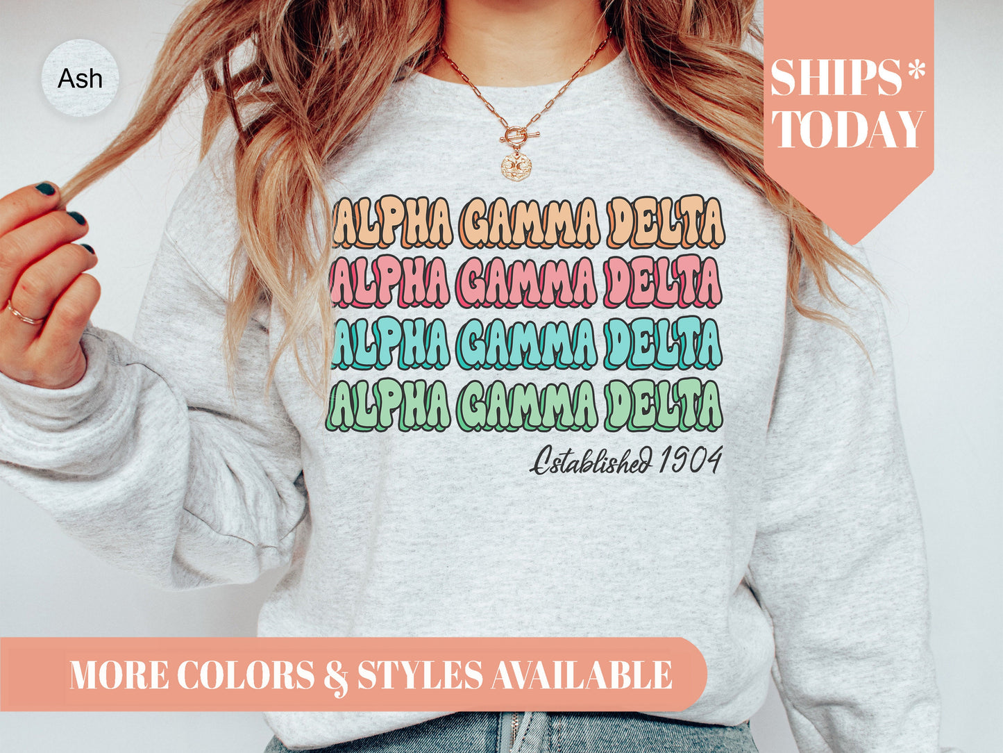Alpha Gamma Delta Lucy Sorority Sweatshirt _ 261g