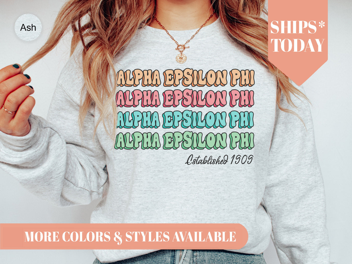 Alpha Epsilon Phi Lucy Sorority Sweatshirt _ 260g