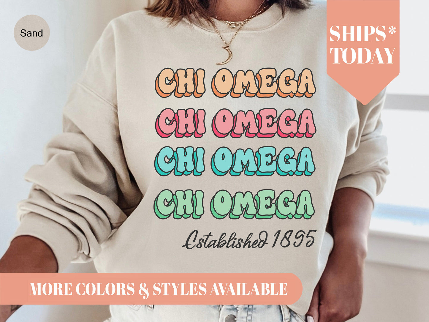 Chi Omega Lucy Sorority Sweatshirt _ 267g