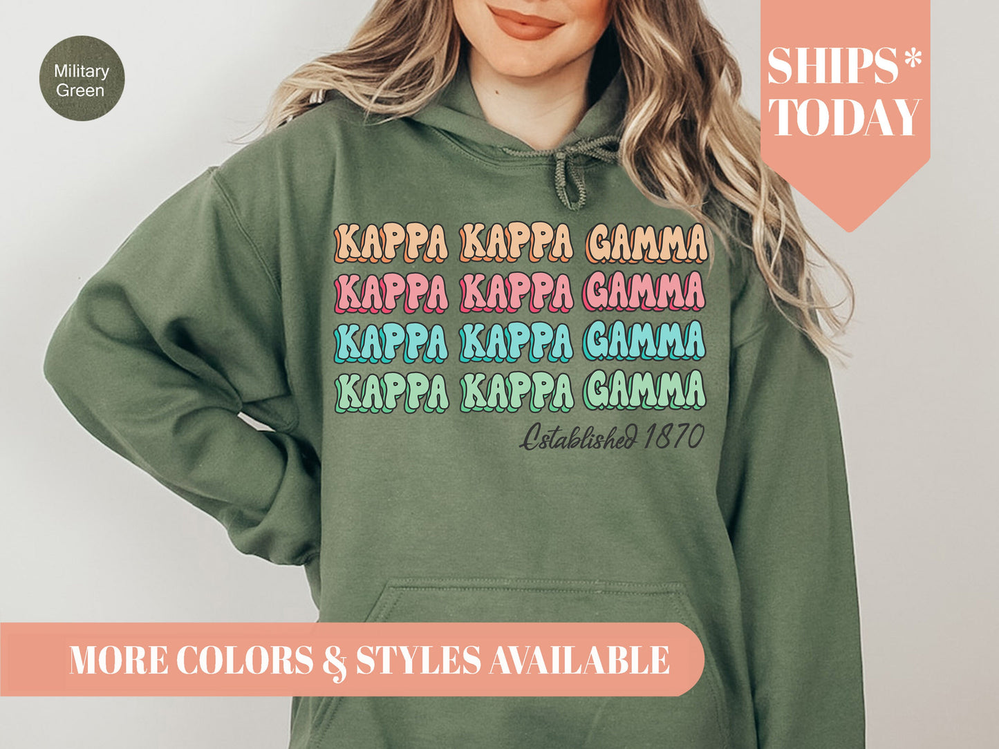 Kappa Kappa Gamma Lucy Sorority Hoodie _ 275g
