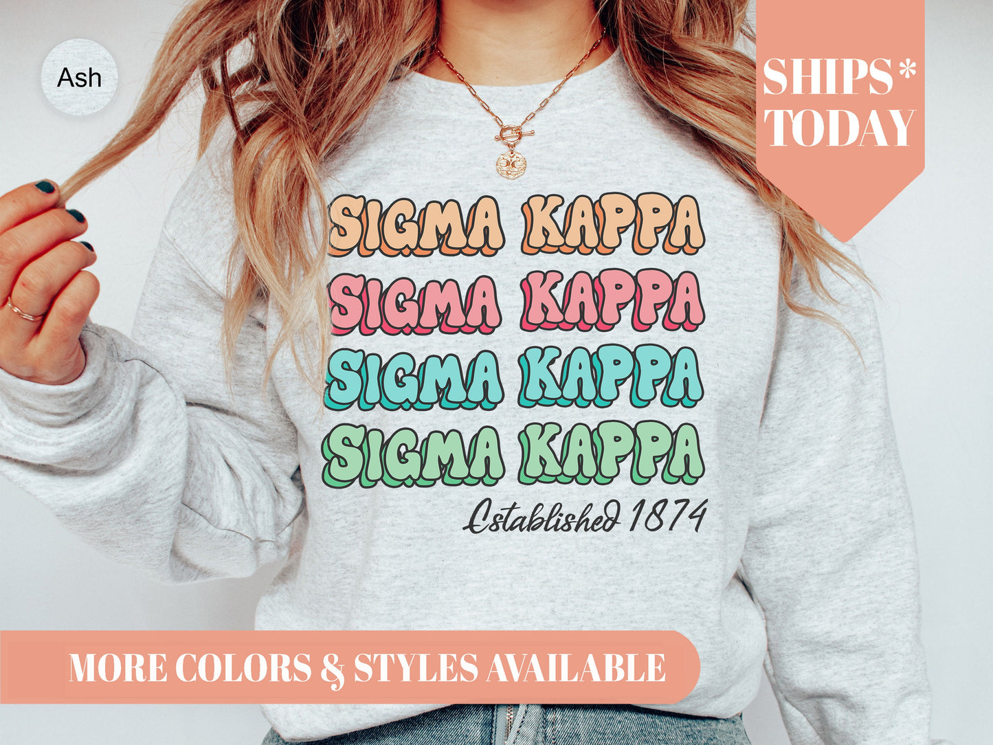 Sigma Kappa Lucy Sorority Sweatshirt _ 280g