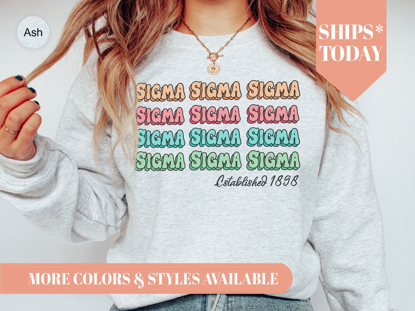 Sigma Sigma Sigma Lucy Sorority Sweatshirt _ 281g