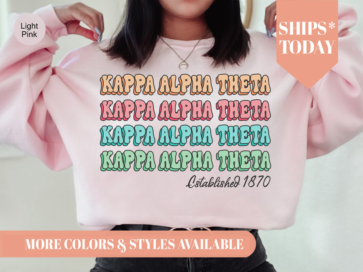 Kappa Alpha Theta Lucy Sorority Sweatshirt _ 273g
