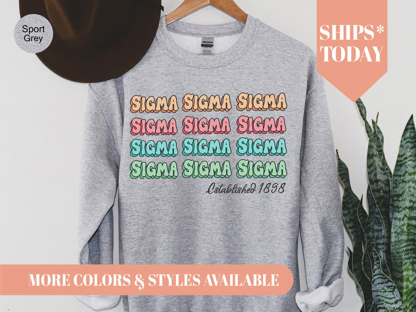 Sigma Sigma Sigma Lucy Sorority Sweatshirt _ 281g
