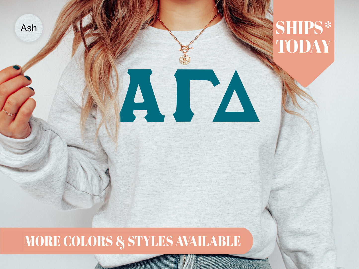 Alpha Gamma Delta Back to the Basics Sorority Sweatshirt _ 625g