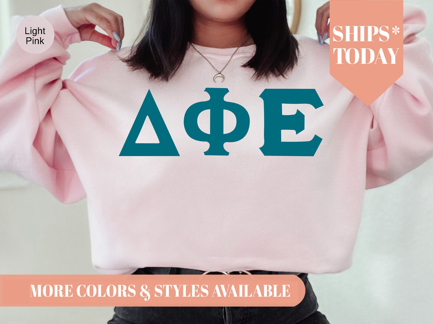 Delta Phi Epsilon Back to the Basics Sorority Sweatshirt _ 634g