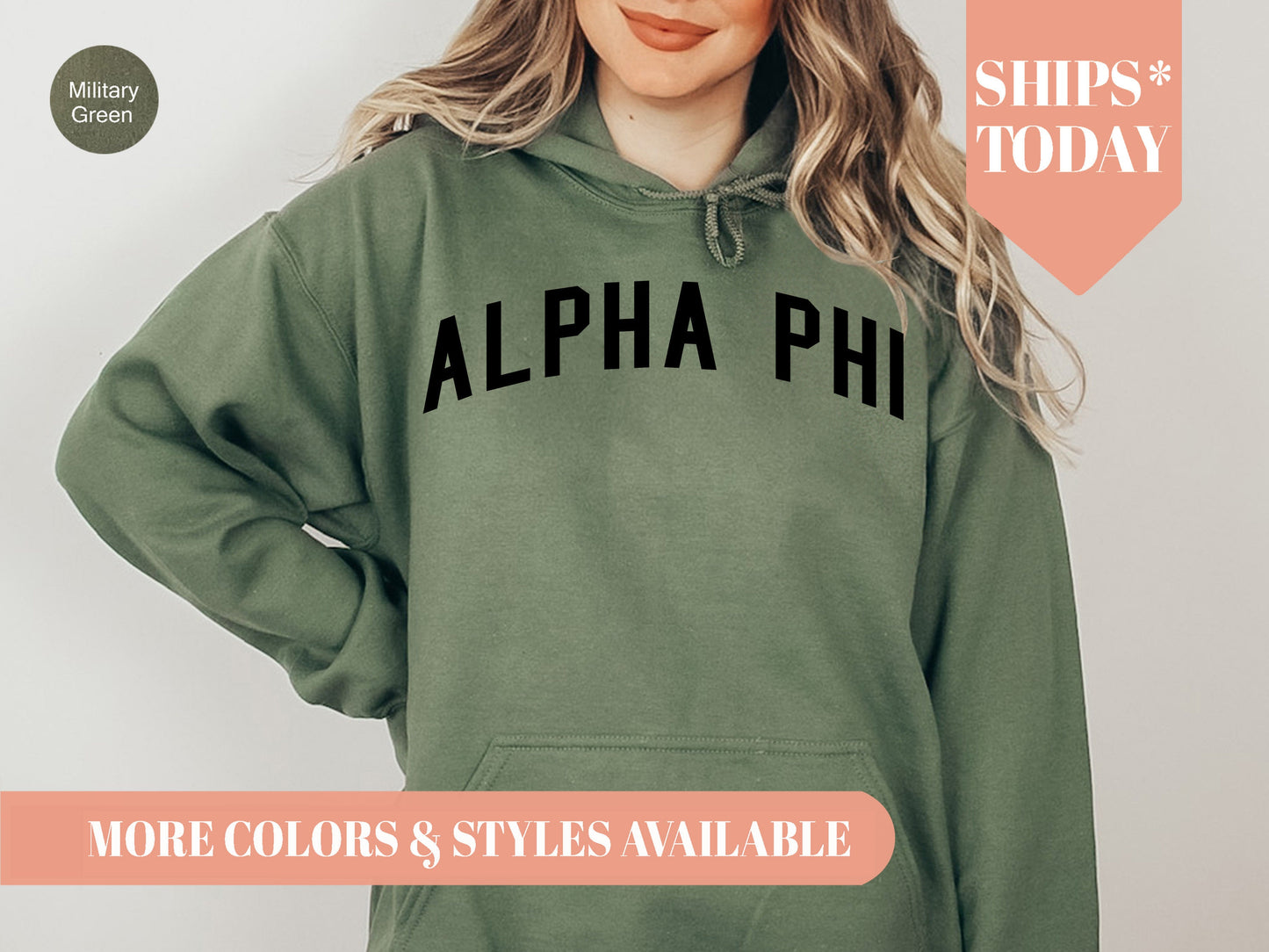 Alpha Phi Just Bold Sorority Hoodie _ 2374g